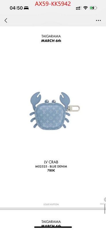 Key pendant-LV aaaaa ID: KK5942 $: 59USD
