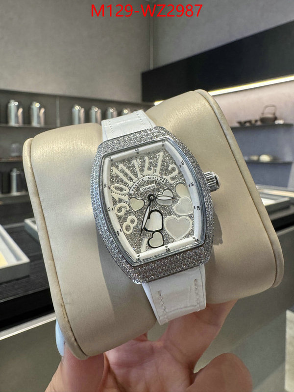 Watch(4A)-Franck Muller fake designer ID: WZ2987 $: 129USD