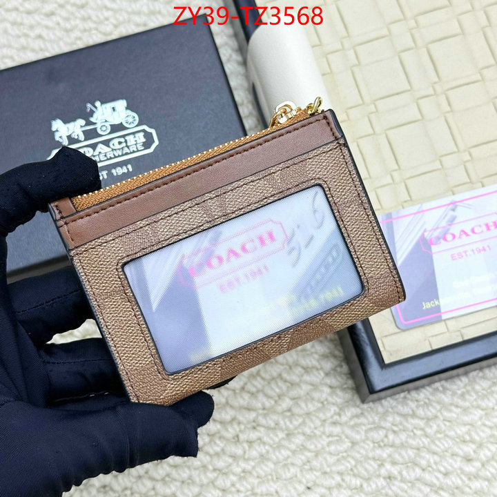 Coach Bags(4A)-Wallet high quality replica ID: TZ3568 $: 39USD,