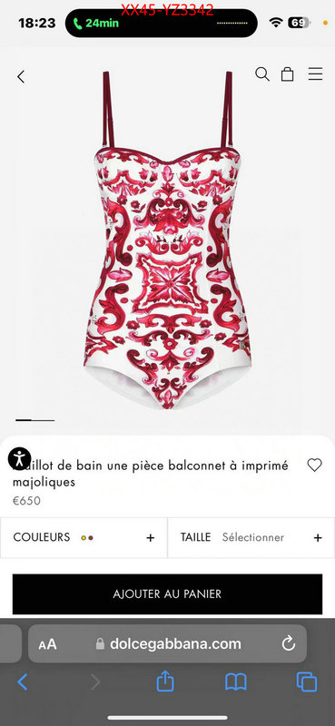 Swimsuit-DG at cheap price ID: YZ3342 $: 45USD