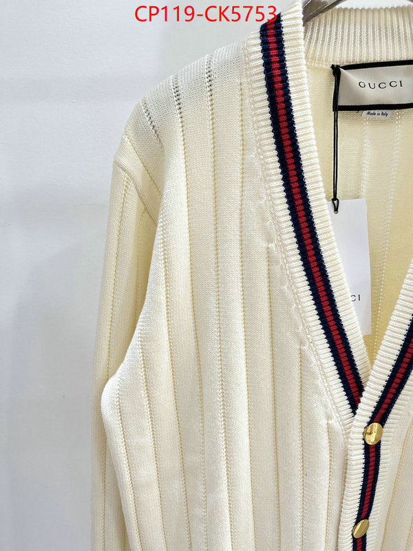 Clothing-Gucci shop cheap high quality 1:1 replica ID: CK5753 $: 119USD