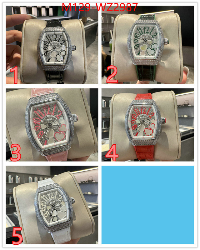 Watch(4A)-Franck Muller fake designer ID: WZ2987 $: 129USD