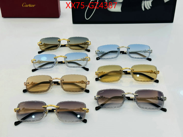Glasses-Cartier replica aaaaa+ designer ID: GZ4387 $: 75USD