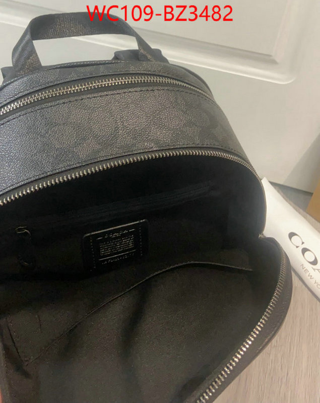 Coach Bags(4A)-Backpack- aaaaa replica ID: BZ3482 $: 109USD,