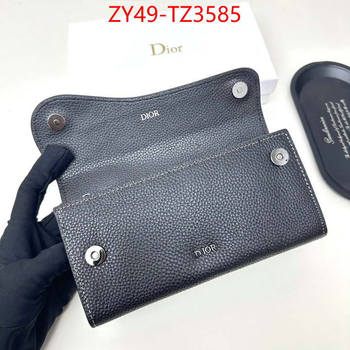Dior Bags(4A)-Wallet- fake high quality ID: TZ3585 $: 49USD,