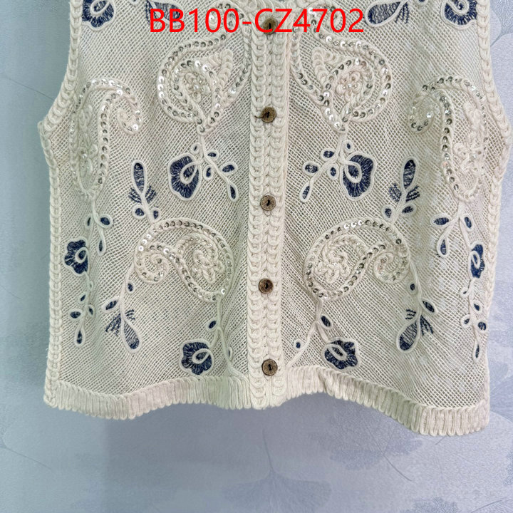 Clothing-Chanel designer 1:1 replica ID: CZ4702 $: 100USD