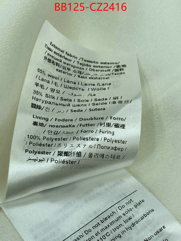 Clothing-Valentino 1:1 replica wholesale ID: CZ2415 $: 125USD