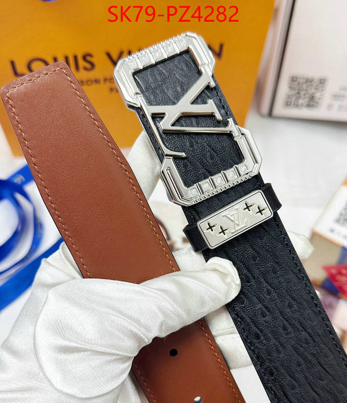 Belts-LV luxury cheap ID: PZ4282 $: 79USD