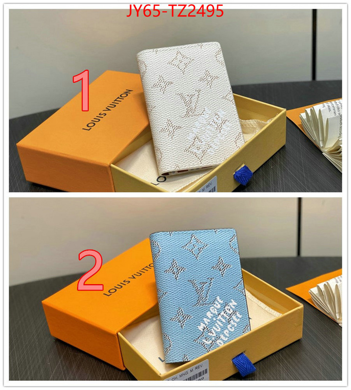 LV Bags(TOP)-Wallet outlet sale store ID: TZ2495 $: 65USD,