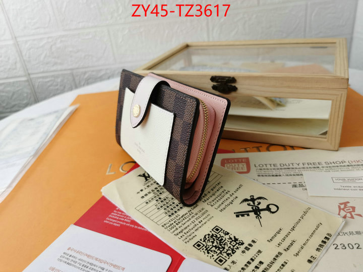 LV Bags(4A)-Wallet designer ID: TZ3617 $: 45USD,