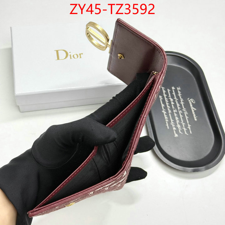 Dior Bags(4A)-Wallet- top quality website ID: TZ3592 $: 45USD,