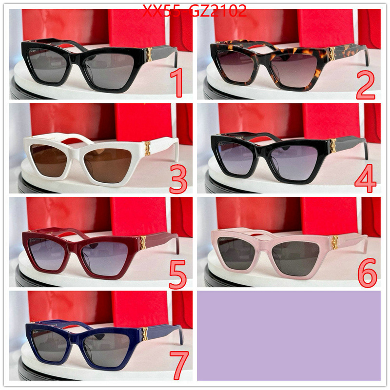 Glasses-Cartier top quality designer replica ID: GZ2102 $: 55USD