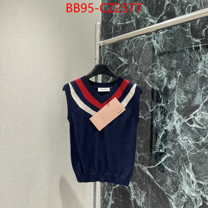 Clothing-MIU MIU where to buy replicas ID: CZ2377 $: 95USD