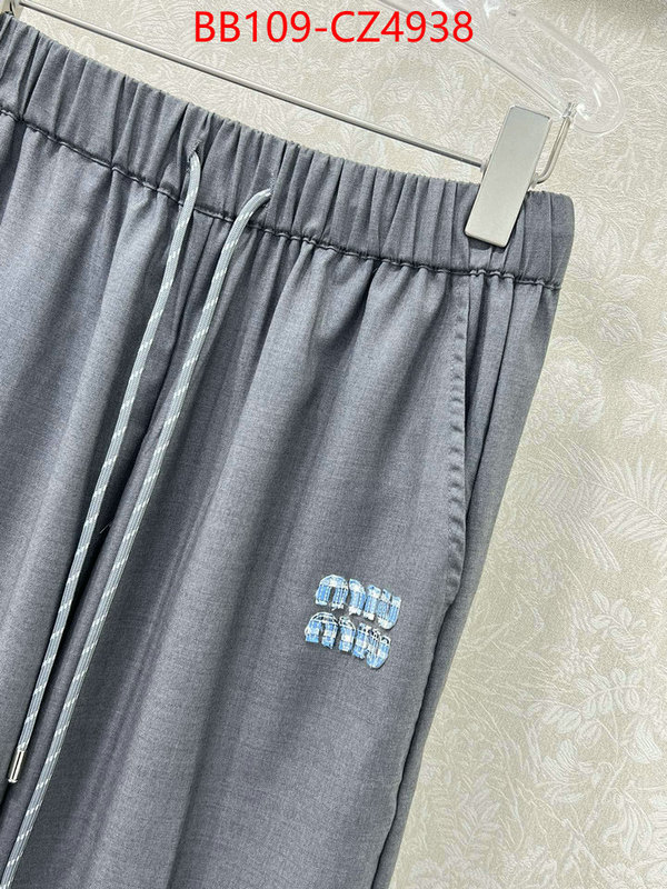 Clothing-MIU MIU we provide top cheap aaaaa ID: CZ4938 $: 109USD