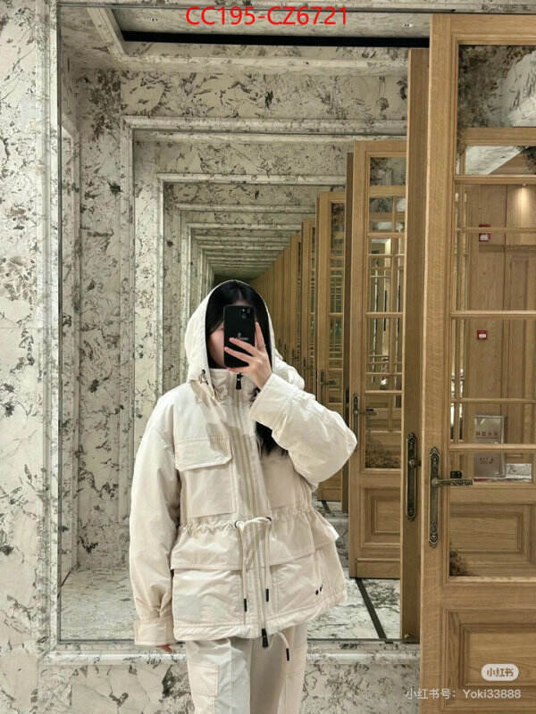 Down jacket Women-Moncler where to buy the best replica ID: CZ6721 $: 195USD