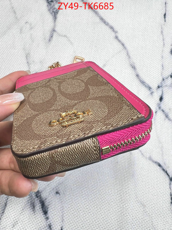 Coach Bags(4A)-Wallet sellers online ID: TK6685 $: 49USD,