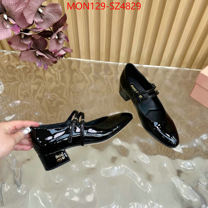 Women Shoes-Miu Miu luxury fake ID: SZ4829 $: 129USD