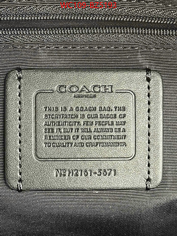 Coach Bags(4A)-Backpack- outlet 1:1 replica ID: BZ5193 $: 109USD,
