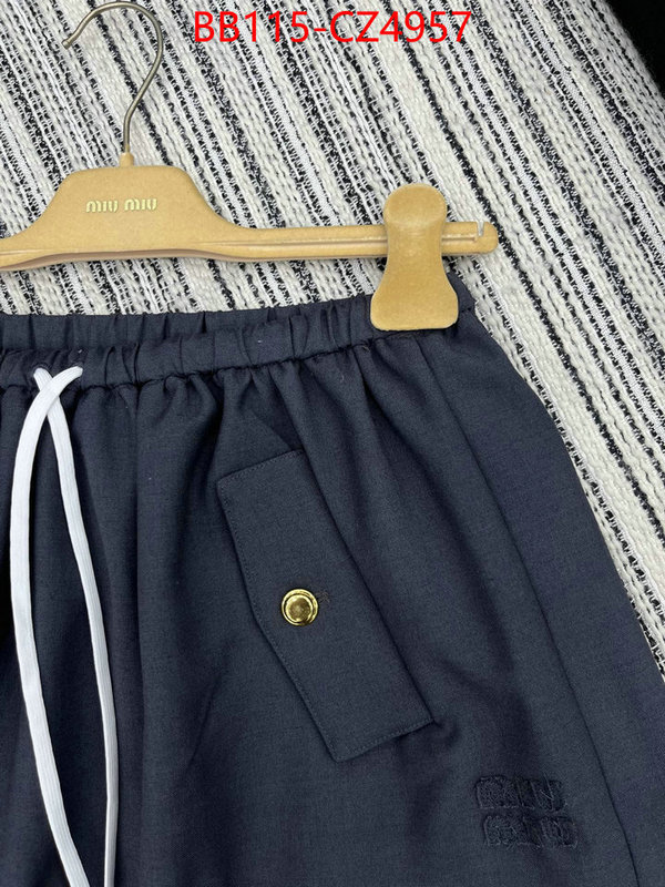 Clothing-MIU MIU designer wholesale replica ID: CZ4957 $: 115USD