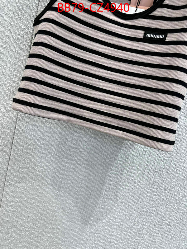 Clothing-MIU MIU shop cheap high quality 1:1 replica ID: CZ4940 $: 79USD