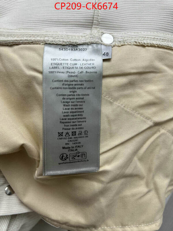 Clothing-Dior top perfect fake ID: CK6674