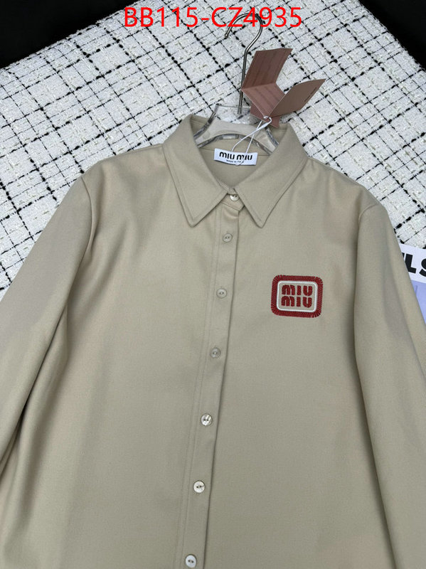 Clothing-MIU MIU luxury 7 star replica ID: CZ4935 $: 115USD