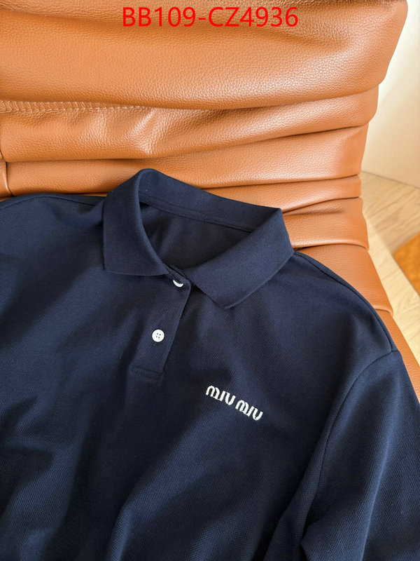 Clothing-MIU MIU top sale ID: CZ4936 $: 109USD