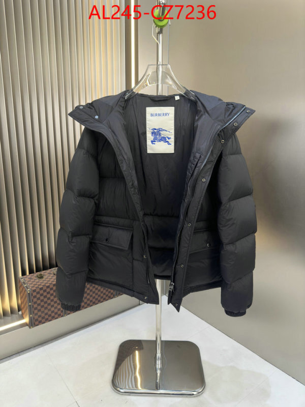 Down jacket Men-Burberry cheap replica designer ID: CZ7236 $: 245USD