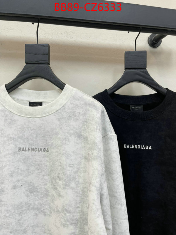 Clothing-Balenciaga top 1:1 replica ID: CZ6333 $: 89USD