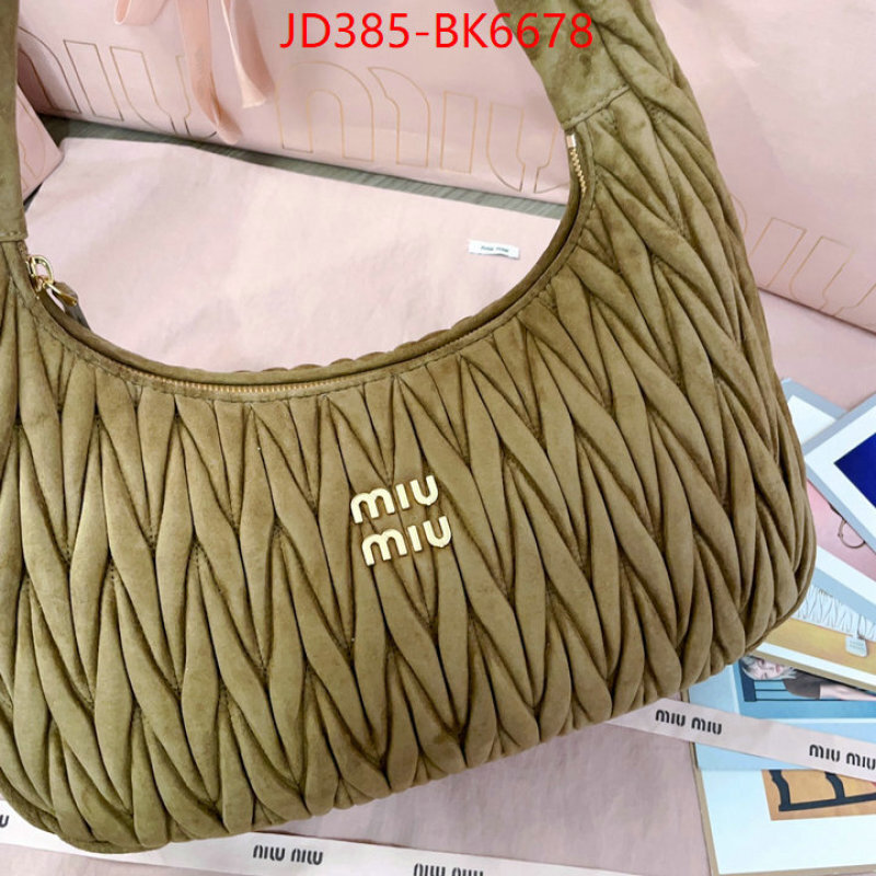 Miu Miu Bags(TOP)-Handbag- mirror copy luxury ID: BK6678 $: 385USD,
