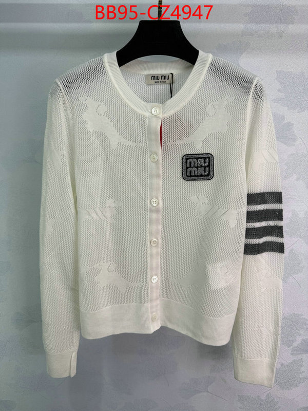Clothing-MIU MIU we provide top cheap aaaaa ID: CZ4947 $: 95USD