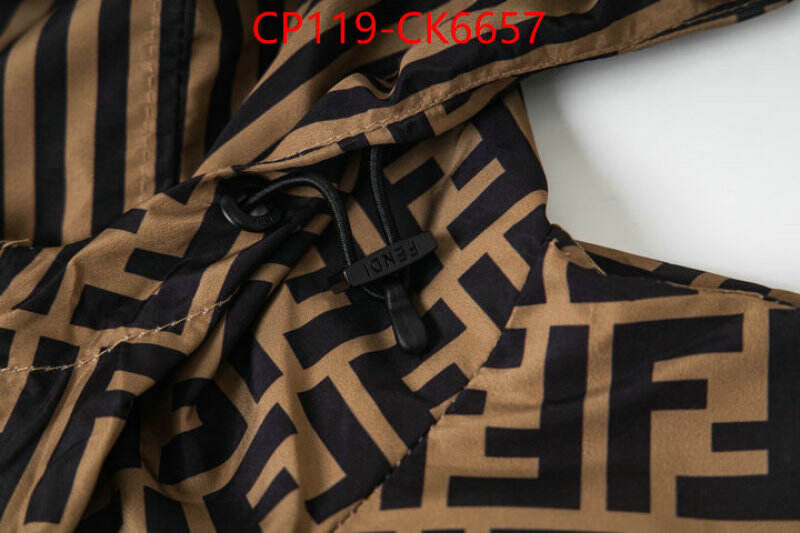 Clothing-Fendi the highest quality fake ID: CK6657 $: 119USD