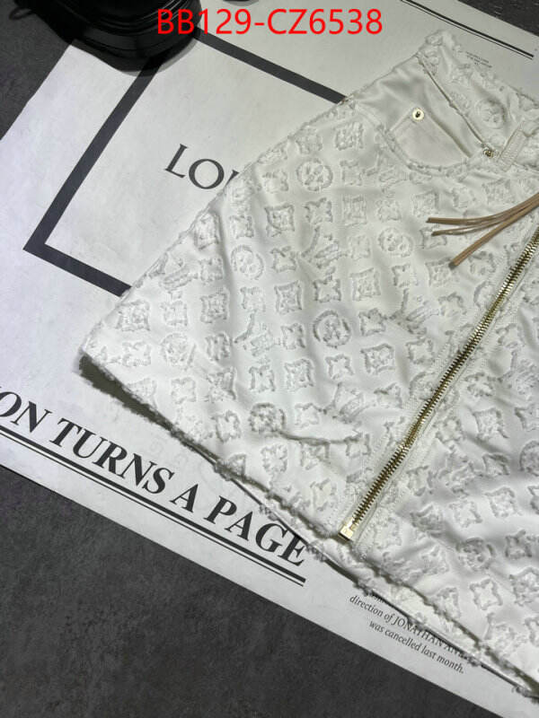 Clothing-LV designer fake ID: CZ6538 $: 129USD