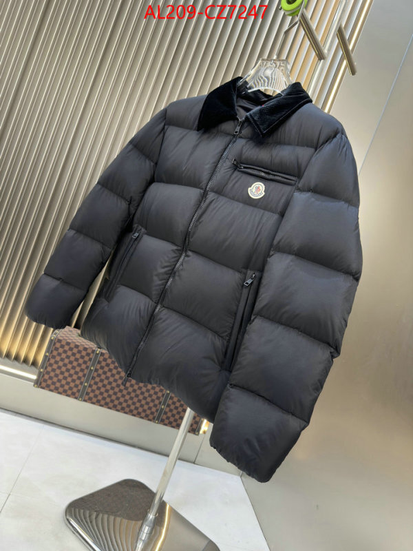 Down jacket Men-Moncler what's the best to buy replica ID: CZ7247 $: 209USD