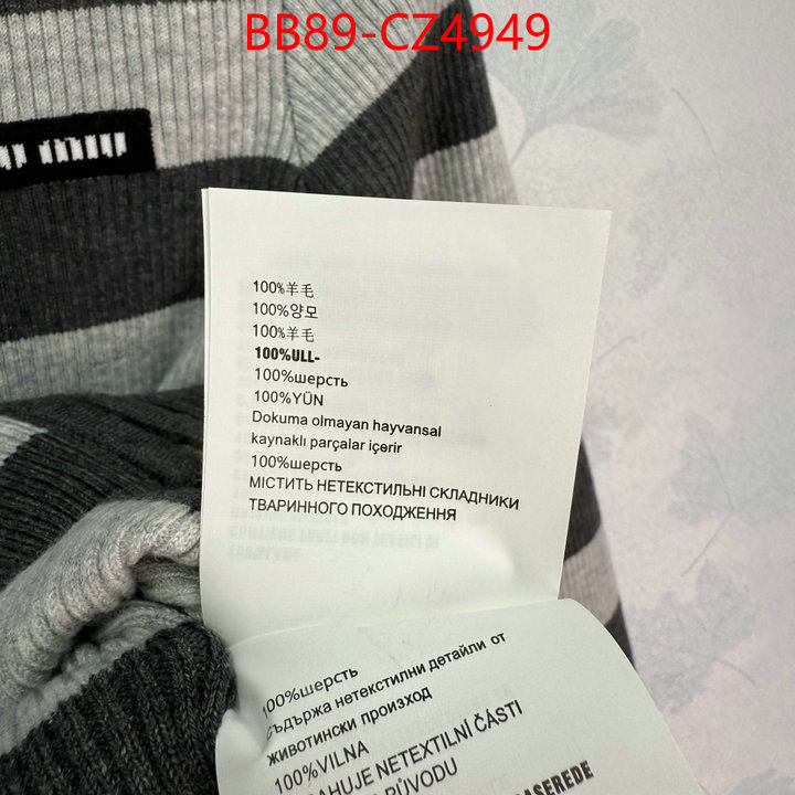 Clothing-MIU MIU we curate the best ID: CZ4949 $: 89USD