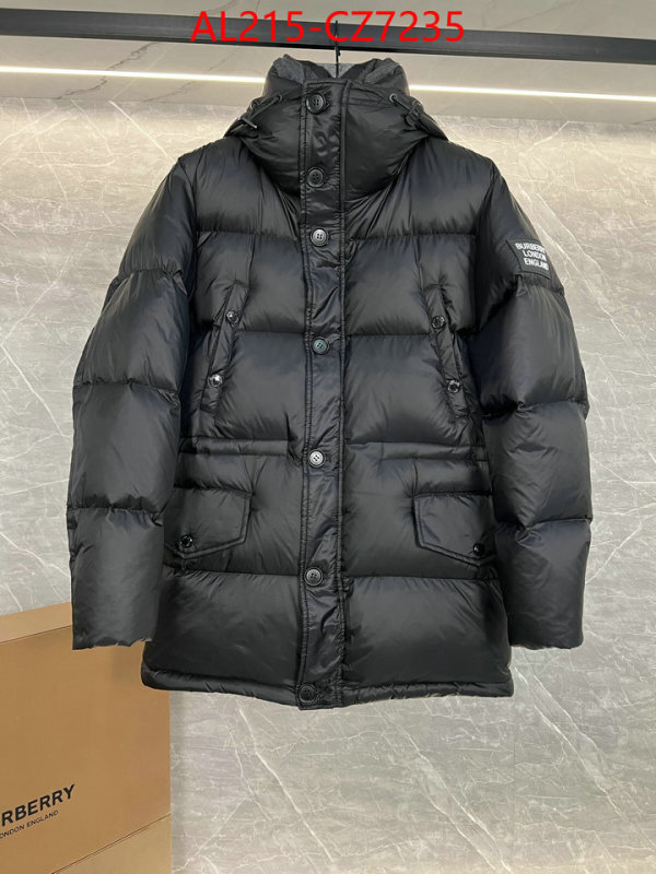 Down jacket Men-Burberry buy ID: CZ7235 $: 215USD