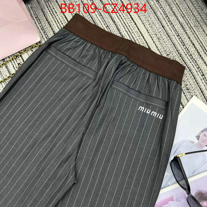 Clothing-MIU MIU luxury shop ID: CZ4934 $: 109USD