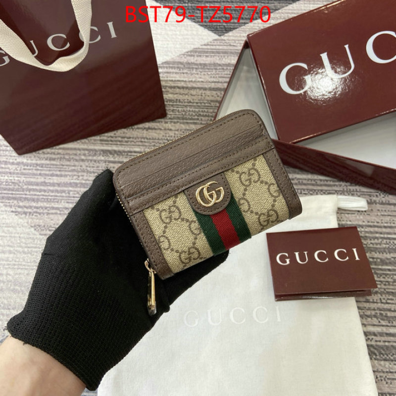 Gucci Bags(TOP)-Wallet- luxury fake ID: TZ5770 $: 79USD,