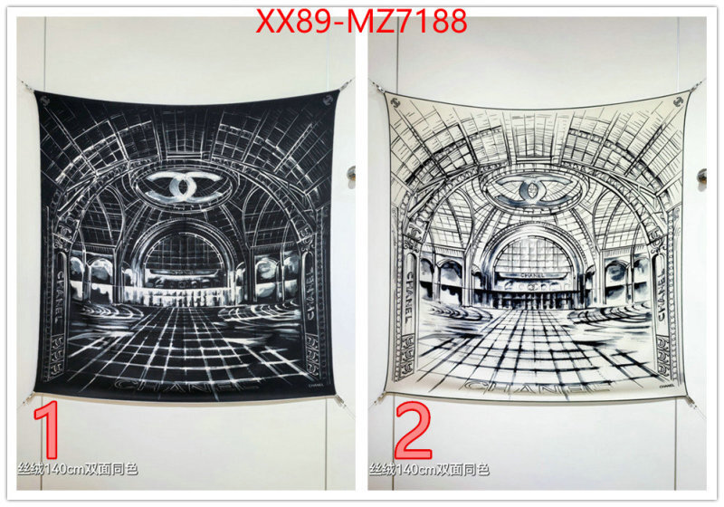 Scarf-Chanel wholesale replica shop ID: MZ7188 $: 89USD