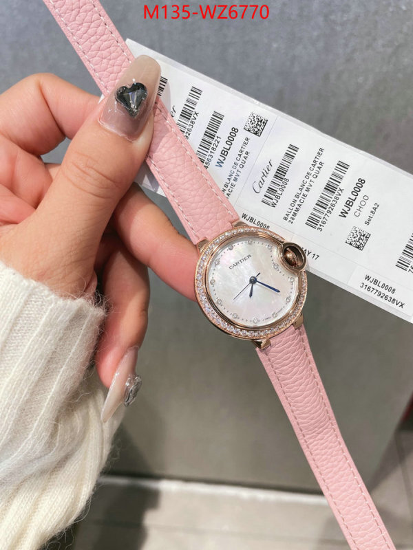 Watch(4A)-Cartier top quality designer replica ID: WZ6770 $: 135USD