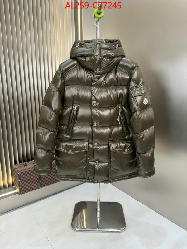 Down jacket Men-Moncler top quality fake ID: CZ7245 $: 259USD