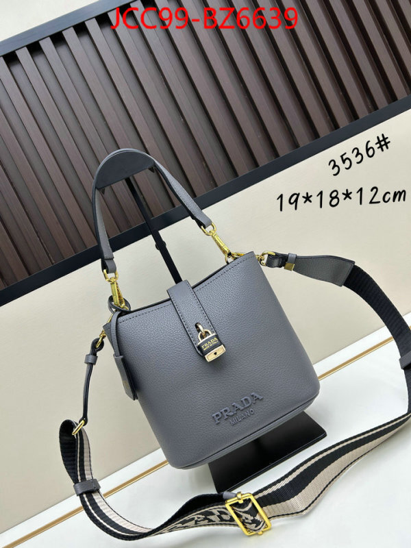Prada Bags(4A)-bucket bag luxury 7 star replica ID: BZ6639 $: 99USD,