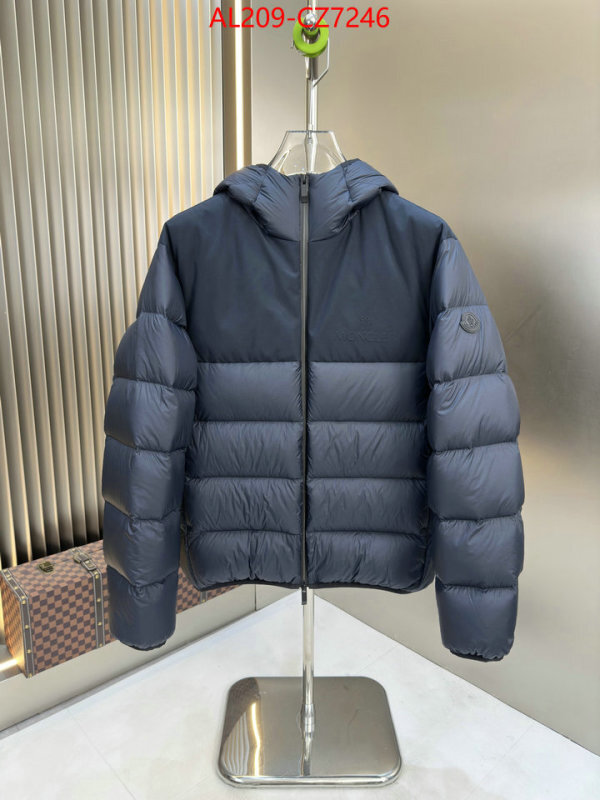 Down jacket Men-Moncler 2024 aaaaa replica customize ID: CZ7246 $: 209USD
