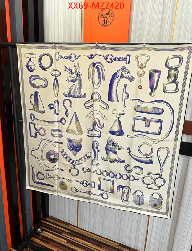 Scarf-Hermes replcia cheap from china ID: MZ7420 $: 69USD