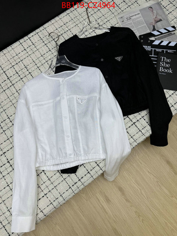 Clothing-Prada best quality replica ID: CZ4964 $: 119USD