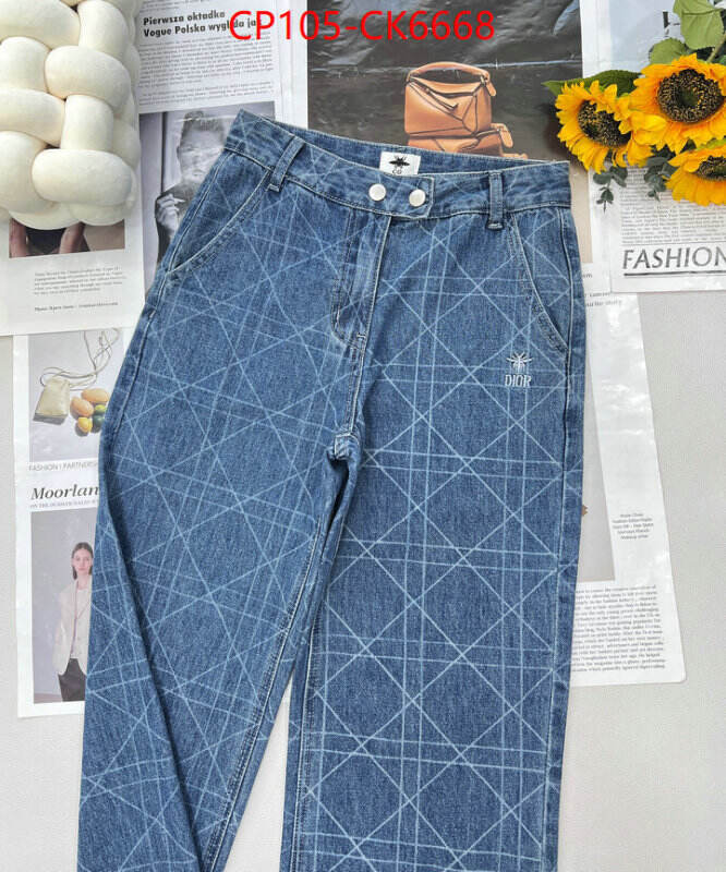 Clothing-Dior fake high quality ID: CK6668 $: 105USD