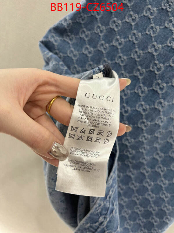 Clothing-Gucci good quality replica ID: CZ6504 $: 119USD