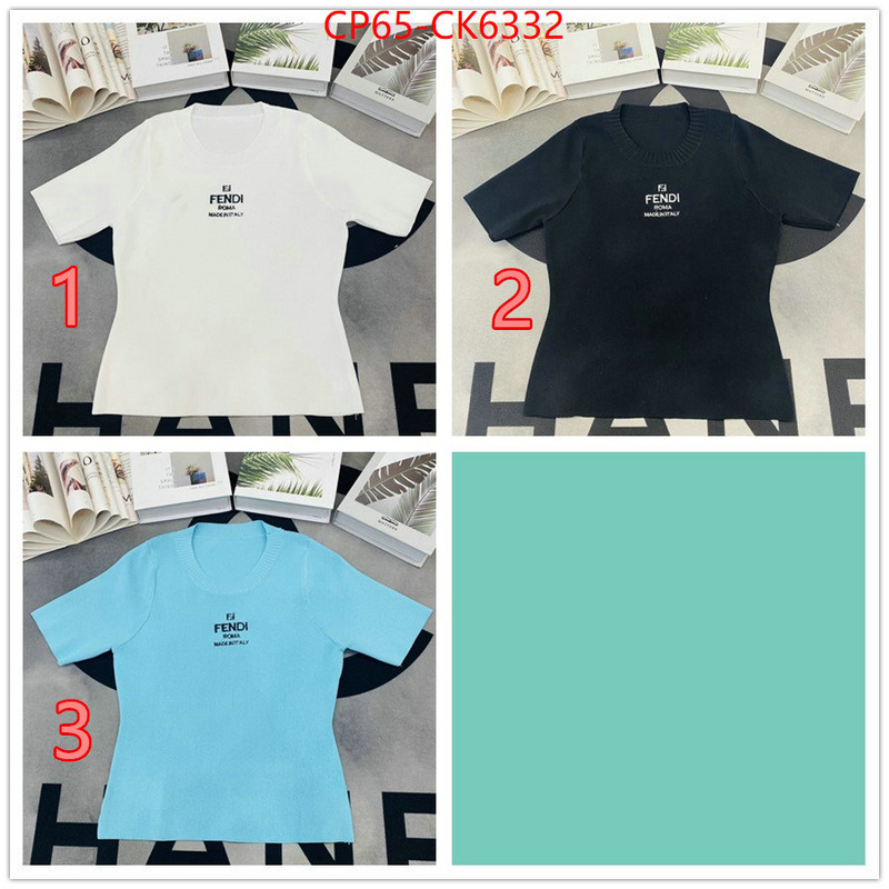 Clothing-Fendi what 1:1 replica ID: CK6332 $: 65USD