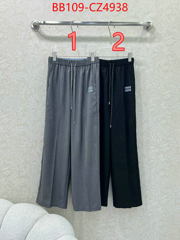 Clothing-MIU MIU we provide top cheap aaaaa ID: CZ4938 $: 109USD