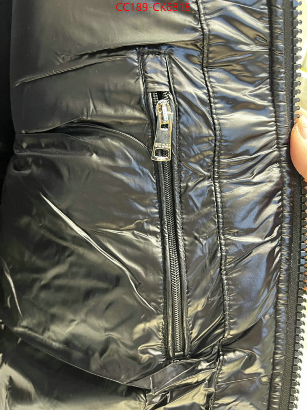 Down jacket Men-Gucci replica 1:1 high quality ID: CK6818 $: 189USD